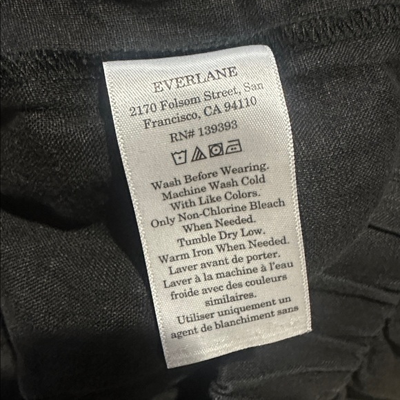 Everlane The Linen Easy Pant Women Black
100% European Flax Linen Size Medium - Picture 10 of 11